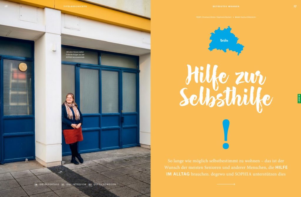 SOPHIA Berlin und Brandenburg | degewo "stadtleben": Hilfe zur Selbsthilfe
